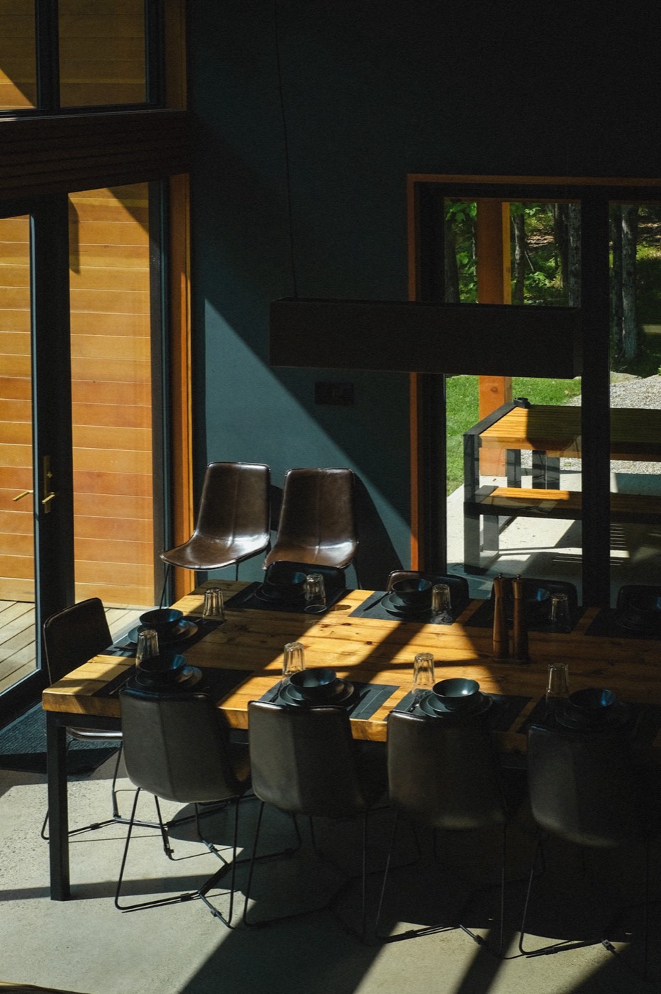 Enhabit sunset view from lakefront cottage deck